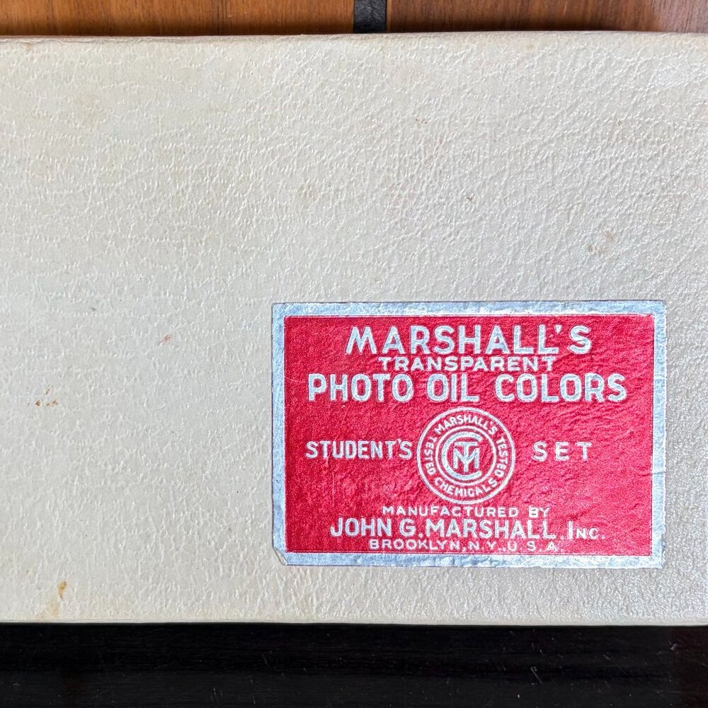 Vintage Marshall's Transparent Photo Oil Colors Student’s Set John C Marshall